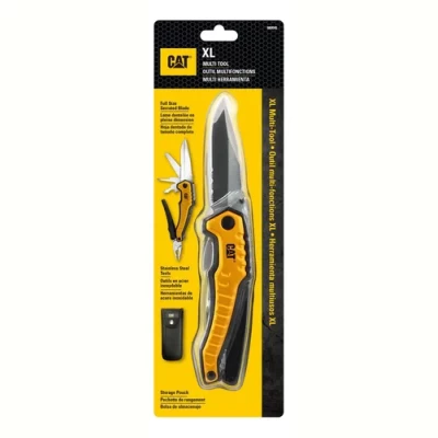 Imagen del producto: Cuchillo Plegable XL Con Funda Acero Inoxidable Cat 980045