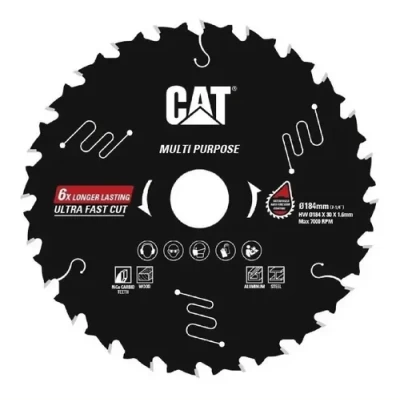 Imagen principal del producto: Disco De Sierra Circular Madera 7 PuLG 184 Mm 24 Dts Cat DA8101 Negro