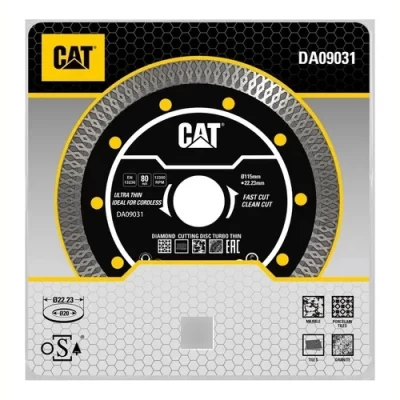 Imagen principal del producto: Disco Diamantado Turbo Amoladora 115mm Cat Extra Fino 1.4mm