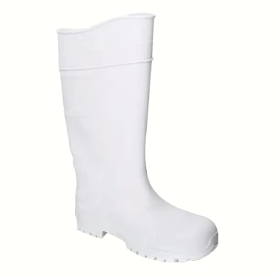 Imagen principal del producto: Botas Trabajo Lluvia Agua Pvc Ombu Con Puntera De Acero Blanca