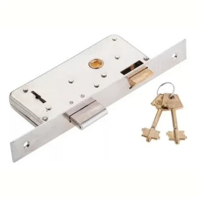 Imagen del producto: Cerradura Para Puerta Abatible Prive 200 Plateado Acabado Zincado I