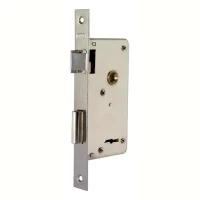 Foto principal de Cerradura Puerta Doble Perno Paleta Prive 204 Angosta Color Plateado D