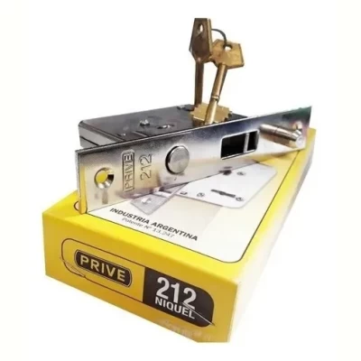 Imagen del producto: Cerrojo De Seguridad Prive 212 Para Puerta Corrediza Plateado