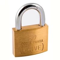 Foto principal de Candado De Bronce Macizo De 50mm Doble Traba Prive 702