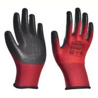 Foto principal de Guante Mecano Rojo Pesado G13 Baño En Nitrilo Randon