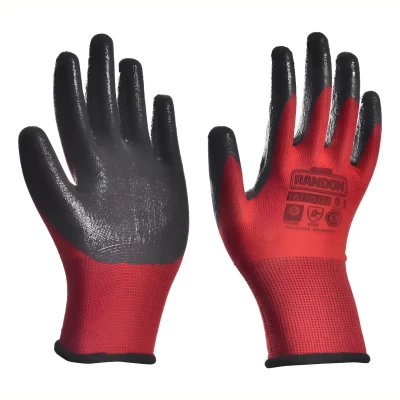 Imagen principal del producto: Guante Mecano Rojo Pesado G13 Baño En Nitrilo Randon