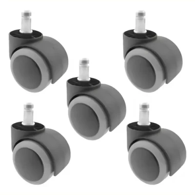 Imagen principal del producto: Rueda Doble Combinada Goma Gris 53 Perno Sillon X 5 Unidades