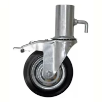 Foto principal de Rueda Andamio Chapa y Goma 150mm C/Freno