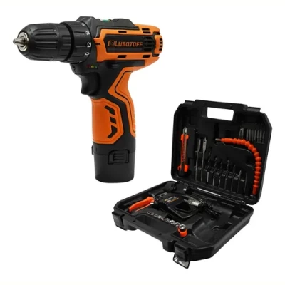 Imagen del producto: Taladro Atornillador Inalambrico 12v Con Accesorios Lusqtoff