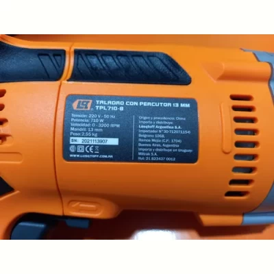 Imagen del producto: Taladro Percutor Lusqtoff Profesional 710 Watts Tpl710 8 Naranja 50Hz